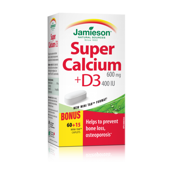 Super Calcium+Vit.D3*600Mg+400Iu 75Tb