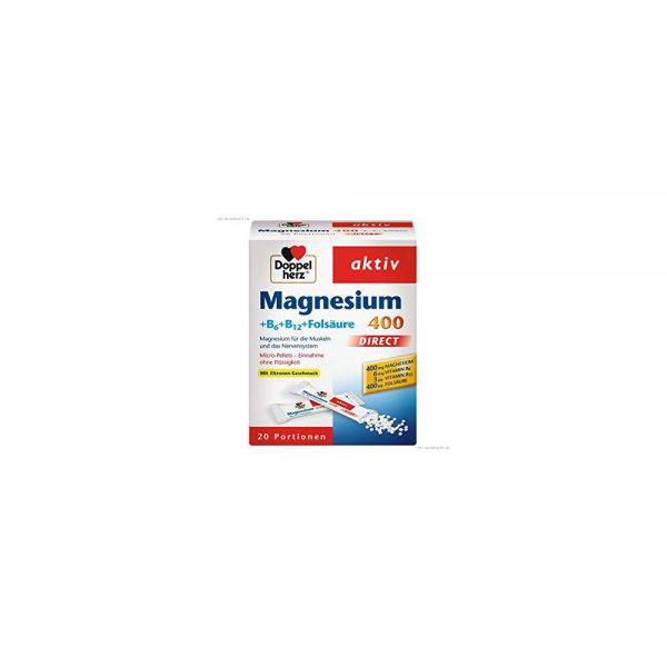 MAGNESIUM DIRECT400MG(B6+B9+B12)DROPEL HERZ 20BUST