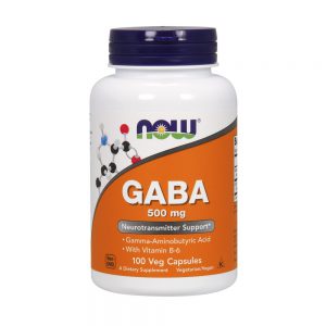 NOW GABA 500MG + VITAMINE B6 2MG *100CAPS