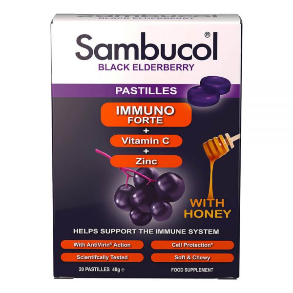 SAMBUCOL IMMUNO FORTE *20 PASTILLES