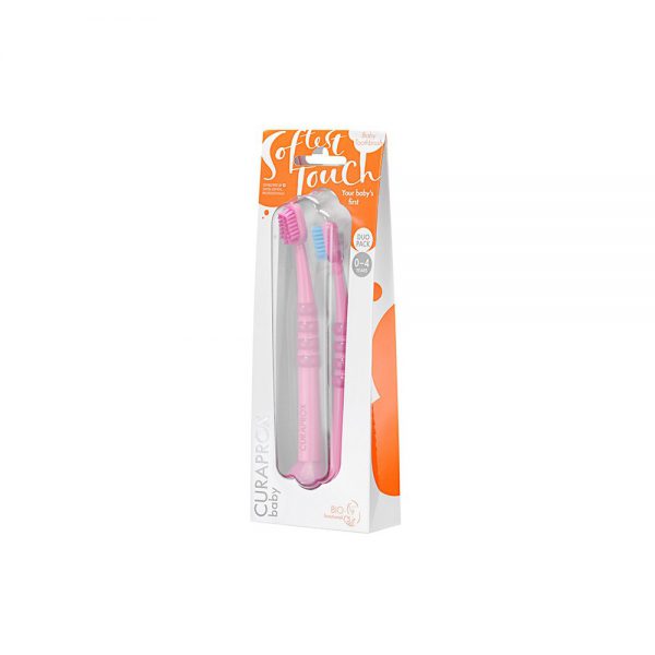 CURAPROX BABY DUO TOOTHBRUSH PINK