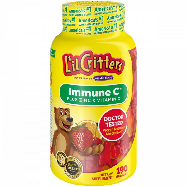 LIL CRITTERS IMMUNE C.ZN, VIT D *190 GUMMIES