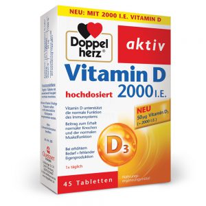 DOPPEL HERZ AKTIV-VITAMIN D3 2000 I.E *45TAB