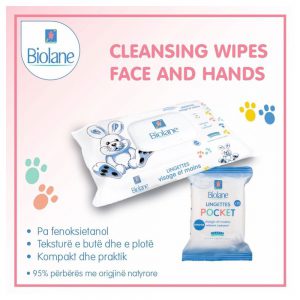 BIOLANE CLEANSING WIPES FACE AND HANDS *64PZ