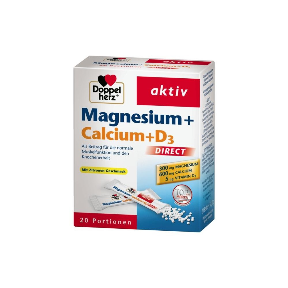 DOPPEL HERZ AKTIV MAGNESIUM+CA+D3 *20BUSTINE