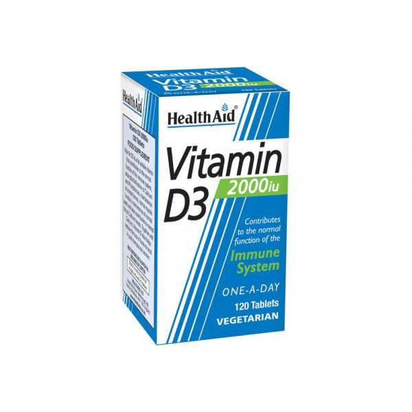 HEALTH AID VITAMIN D3 2000UI *120 TAB