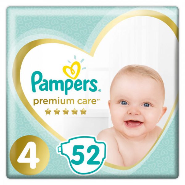 PAMPERS PREMIUM CARE 4 (9-14KG) * 52PZ