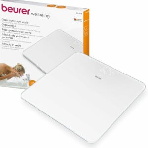 Alternative view of BEURER GS225 WHITE GLASS BATHROOM SCALE - peshore